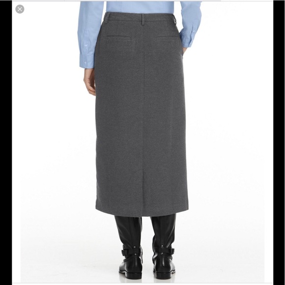 💼LL Bean grey wool maxi skirt - Picture 3 of 7
